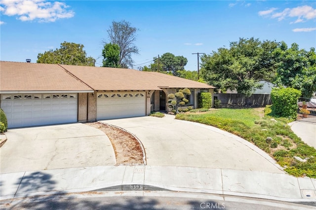 353 E Woodcroft Ave, Glendora, CA 91740 - ranch-style home with driveway and an attached garage