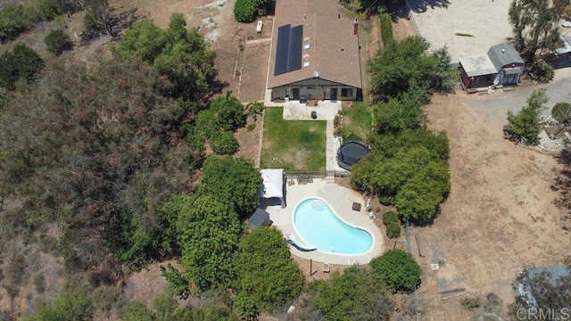 3096 Coral Tree Ln, Fallbrook, CA 92028 - aerial view of property and surrounding area with a pool area