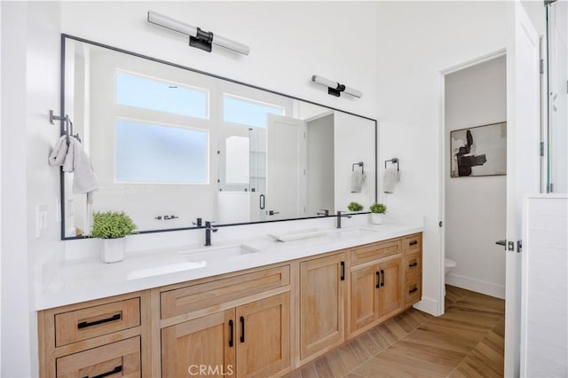 2102 Marshallfield Ln Unit A, Redondo Beach, CA 90278 - bathroom with double vanity and toilet