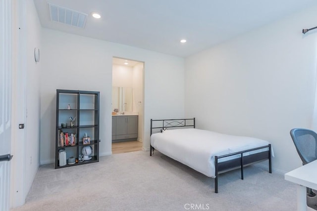 27474 Quiet View Pl, Valencia, CA 91381 - bedroom with carpet, recessed lighting, and ensuite bathroom