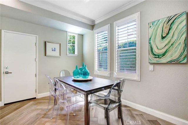 3090 Mangular Ave, Corona, CA 92882 - dining area featuring crown molding and baseboards