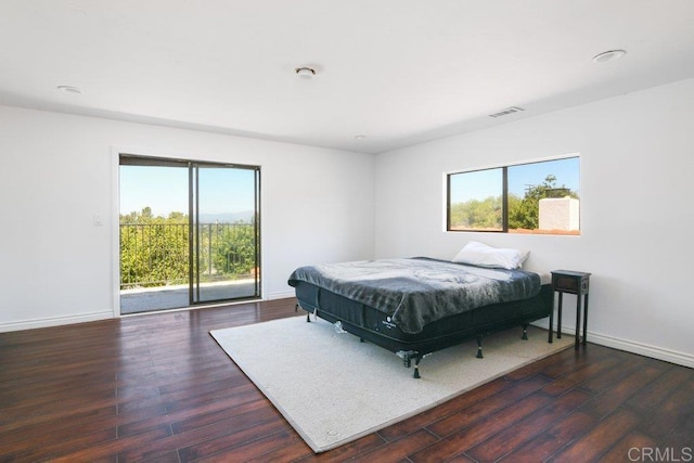 1736 Bellington Ln, Fallbrook, CA 92028 - bedroom featuring wood finished floors and access to outside