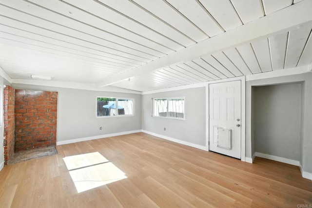 9738 Jamacha Blvd, Spring Valley, CA 91977 - spare room featuring light wood finished floors and wood ceiling