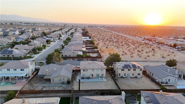 13647 Mesa Linda Ave, Victorville, CA 92392 - aerial view at dusk of a residential view and a mountain view