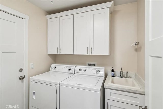 232 Loretta Way, Calimesa, CA 92320 - laundry area featuring cabinet space and independent washer and dryer