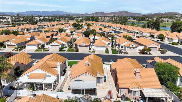 28076 Orangegrove Ave, Menifee, CA 92584 - aerial view of residential area featuring a water and mountain view