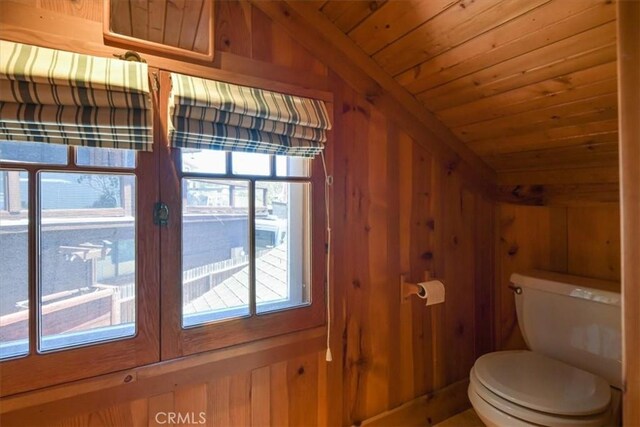 625 High Dr, Laguna Beach, CA 92651 - bathroom featuring wooden ceiling, lofted ceiling, and french doors
