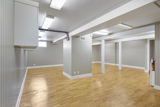 625 High Dr, Laguna Beach, CA 92651 - below grade area with light wood-style floors