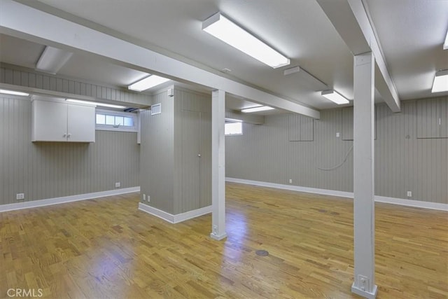625 High Dr, Laguna Beach, CA 92651 - basement with light wood-type flooring and baseboards