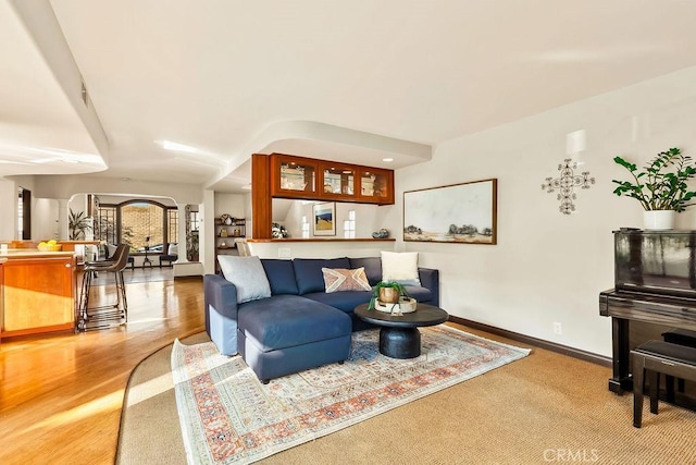 34283 Via Lopez, Dana Point, CA 92624 - living area featuring baseboards and wood finished floors