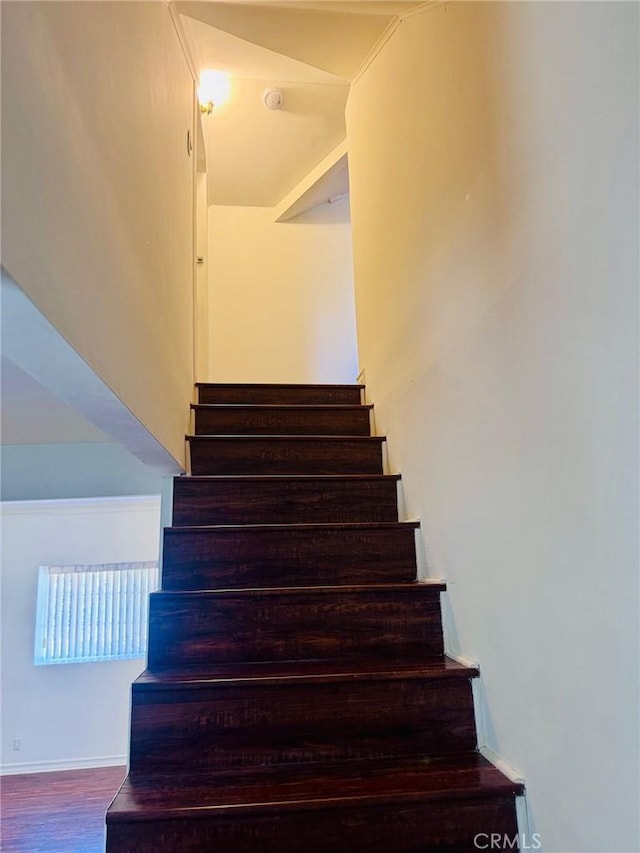 1809 S 5th St, Alhambra, CA 91803 - stairs featuring wood finished floors and baseboards