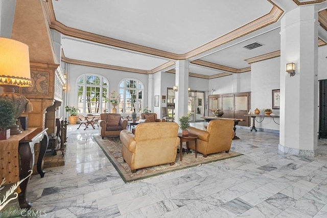 360 W Ocean Blvd Unit 1103, Long Beach, CA 90802 - building lobby with ornamental molding