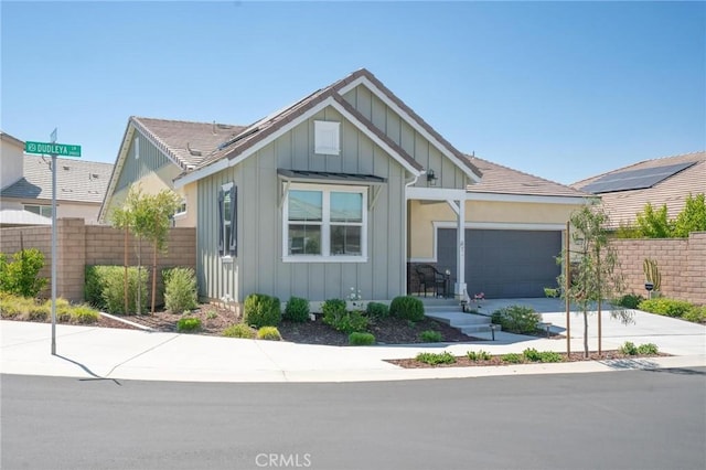 32096 Hyacinth Way, Temecula, CA 92591 - view of front facade featuring board and batten siding, a garage, and concrete driveway