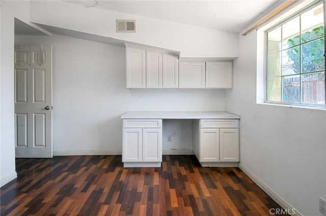 267 E 16th St, Costa Mesa, CA 92627 - unfurnished office with built in desk and dark wood-type flooring
