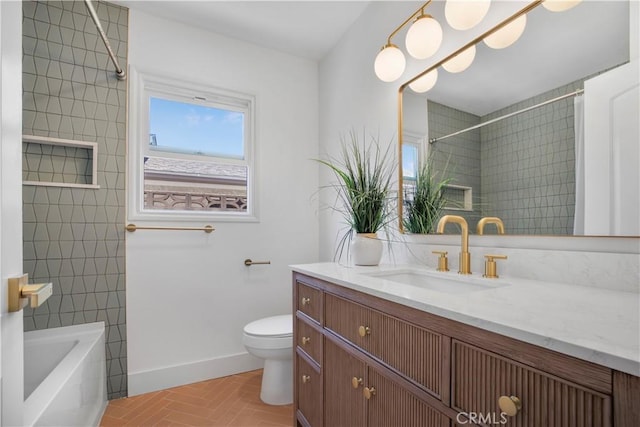 1347 W Princeton St, Ontario, CA 91762 - bathroom featuring vanity, a tub, and a shower