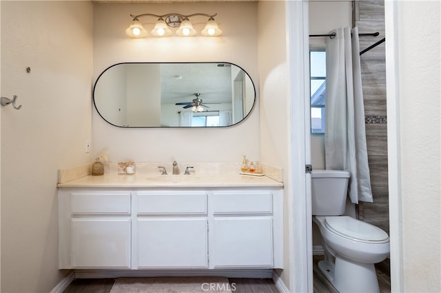 818 Live Oak Pl, Corona, CA 92882 - bathroom featuring vanity and a ceiling fan