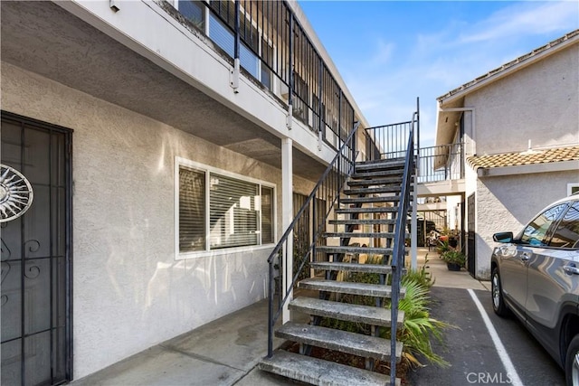351 W 19th St, Merced, CA 95340 - doorway to property featuring stucco siding