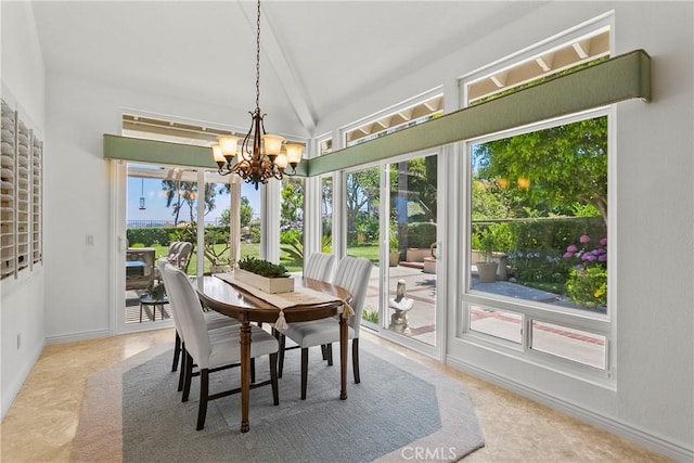 23256 Arelo Ct, Laguna Niguel, CA 92677 - dining room featuring a chandelier and beam ceiling