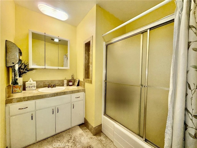 9312 Mountain Meadow Rd, Shingletown, CA 96088 - full bathroom featuring vanity and enclosed tub / shower combo