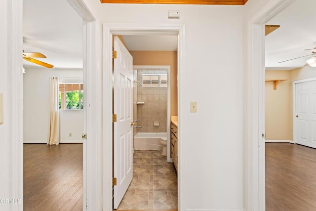 2000 Morongo Dr, Camarillo, CA 93012 - hall featuring wood finished floors