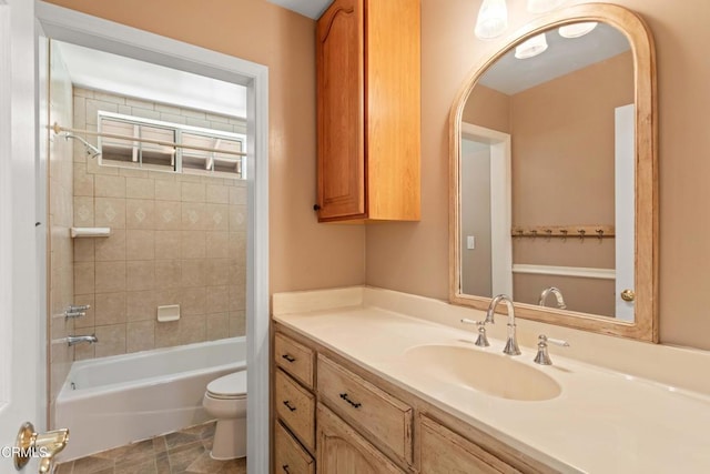 2000 Morongo Dr, Camarillo, CA 93012 - full bathroom featuring vanity, washtub / shower combination, and tile patterned floors