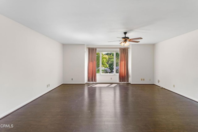 2000 Morongo Dr, Camarillo, CA 93012 - empty room with a ceiling fan and wood finished floors
