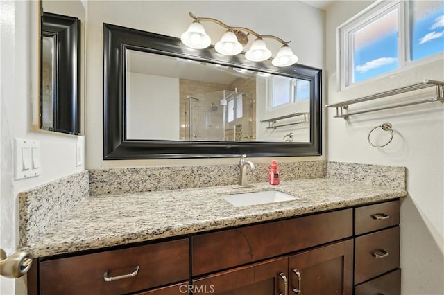 11813 Colima Rd, Whittier, CA 90604 - full bathroom featuring vanity and tiled shower