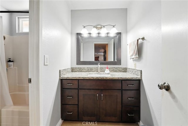 11813 Colima Rd, Whittier, CA 90604 - bathroom featuring vanity and shower / tub combination