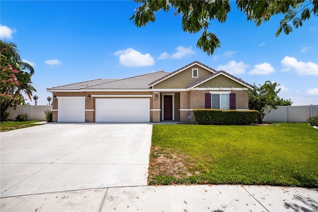1909 Crystal Cove Ct, Redlands, CA 92374 - view of front of home featuring stucco siding, a garage, driveway, and a tiled roof
