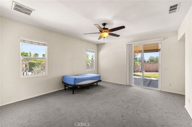 1909 Crystal Cove Ct, Redlands, CA 92374 - sitting room featuring healthy amount of natural light, carpet floors, and ceiling fan