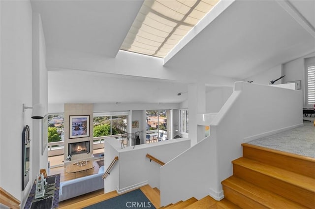 425 Via El Chico, Redondo Beach, CA 90277 - staircase with a fireplace