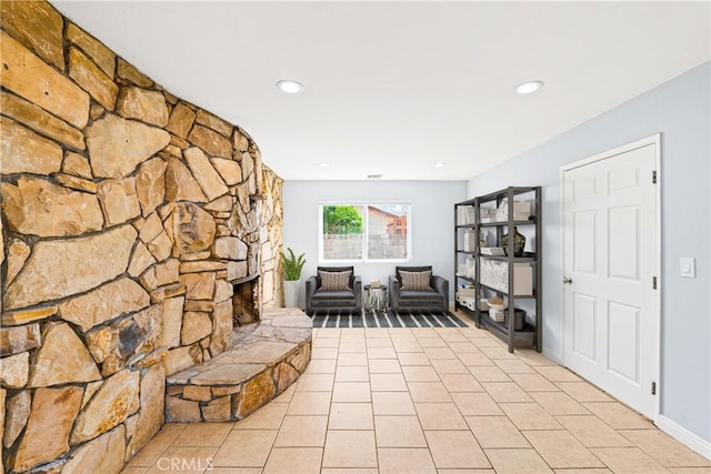 11244 Broadmead St, South El Monte, CA 91733 - sitting room featuring light tile patterned floors and recessed lighting