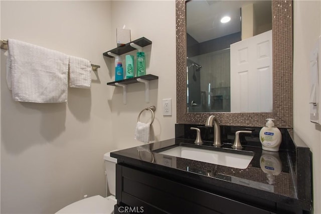 239 W Hillcrest Blvd, Inglewood, CA 90301 - bathroom with vanity, backsplash, and a shower