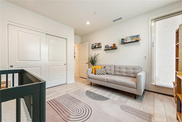 304 Floral Vw, Irvine, CA 92618 - bedroom with light wood-type flooring, a closet, and recessed lighting