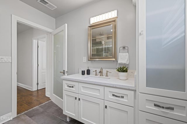 4961 Alcove Ave, Valley Village, CA 91607 - bathroom featuring vanity and tile patterned flooring