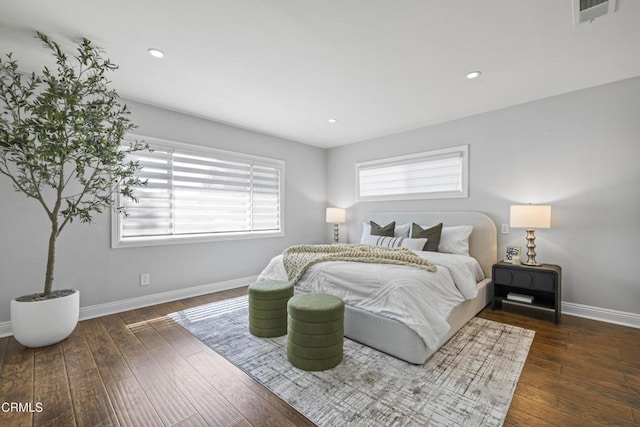 4961 Alcove Ave, Valley Village, CA 91607 - bedroom featuring hardwood / wood-style flooring and recessed lighting