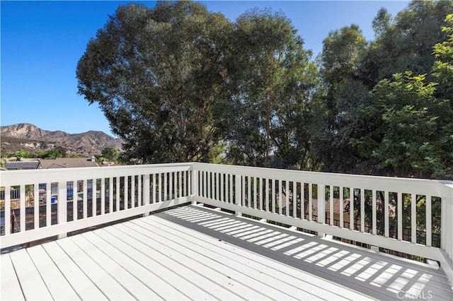 28610 Cloverleaf Pl, Castaic, CA 91384 - deck featuring a mountain view
