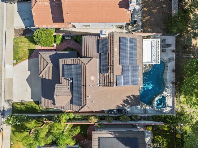 28610 Cloverleaf Pl, Castaic, CA 91384 - bird's eye view of a pool area