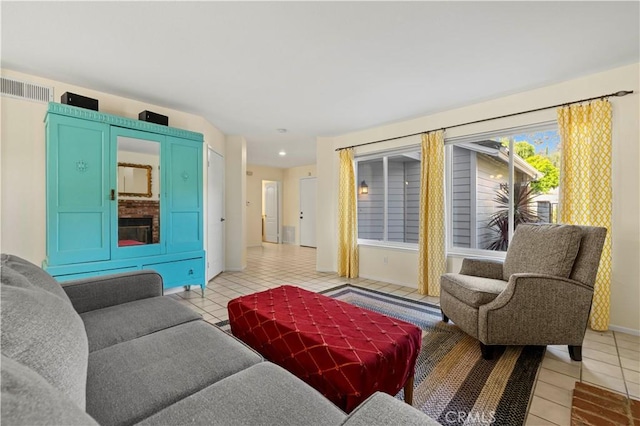 28610 Cloverleaf Pl, Castaic, CA 91384 - living area with light tile patterned floors and baseboards