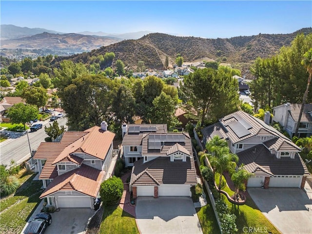 28610 Cloverleaf Pl, Castaic, CA 91384 - aerial perspective of suburban area featuring mountains