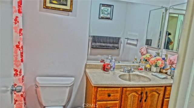 3210 S Center St, Santa Ana, CA 92704 - bathroom featuring vanity and a shower with shower curtain