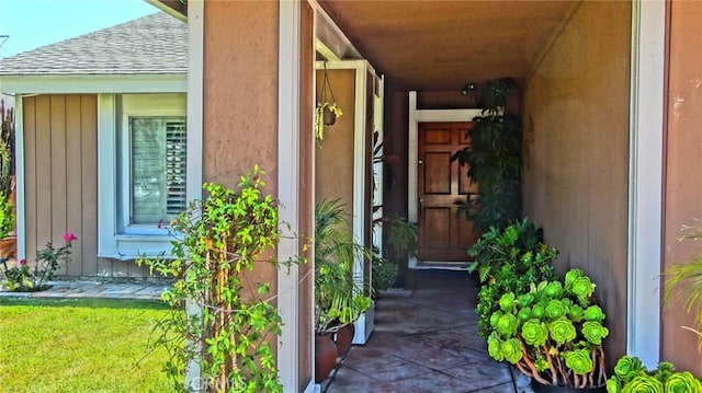 3210 S Center St, Santa Ana, CA 92704 - property entrance featuring roof with shingles
