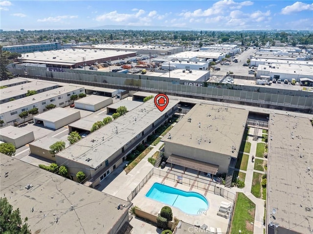 5535 Ackerfield Ave Unit 47, Long Beach, CA 90805 - aerial view of a pool area