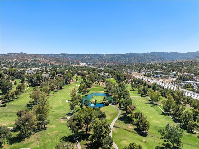 25735 Hogan Dr Unit E11, Valencia, CA 91355 - bird's eye view of a water and mountain view and a local golf course