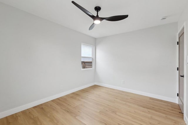 3821 Shiloh Rd, San Diego, CA 92105 - spare room with ceiling fan and light wood-style floors