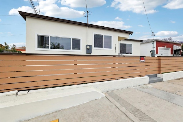 3821 Shiloh Rd, San Diego, CA 92105 - view of front facade featuring a fenced front yard and stucco siding