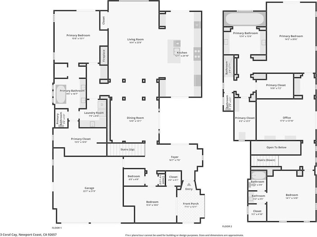 3 Coral Cay, Newport Coast, CA 92657 - view of floor plan / room layout