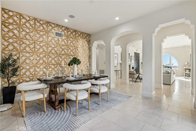 3 Coral Cay, Newport Coast, CA 92657 - dining area with recessed lighting and arched walkways