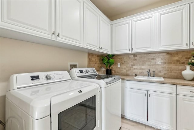 3 Coral Cay, Newport Coast, CA 92657 - laundry area with separate washer and dryer, cabinet space, and light tile patterned flooring