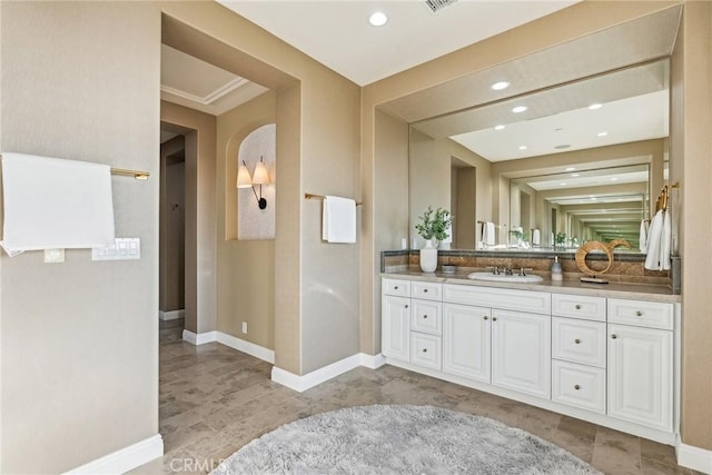 3 Coral Cay, Newport Coast, CA 92657 - full bathroom with vanity and recessed lighting